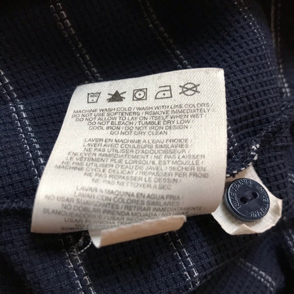 Nike Dri-Fit Polo Mens XL Shirt Blue White Stripes Short Sleeve - Picture 5 of 9